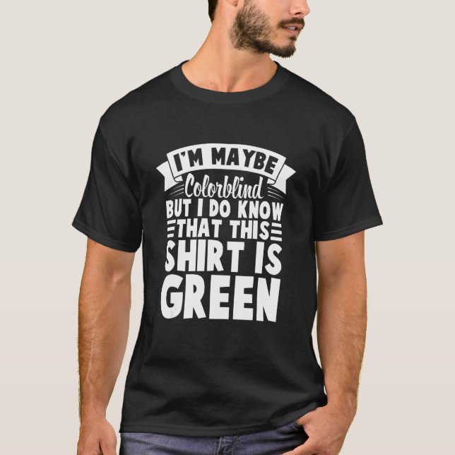 T-shirt Accepté Couleur Couleur Aveugle Couleur Amusant 5 (Devant)