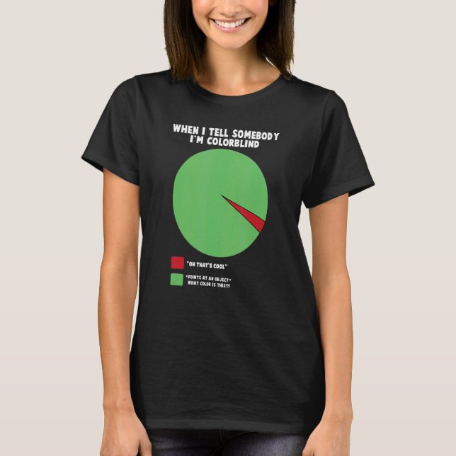 T-shirt Accepté Couleur Couleur Aveugle Couleur Amusant 7 (Devant)