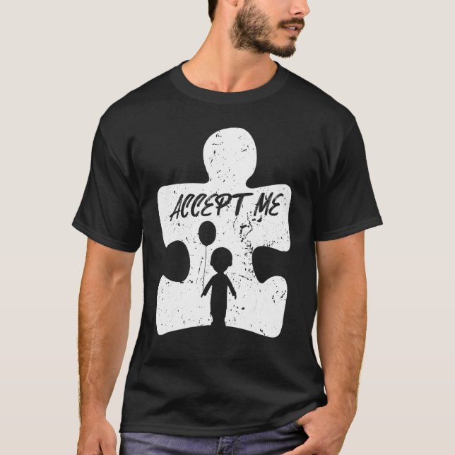 T-shirt Accepte Moi Sensibilisation à l'Autisme (Devant)