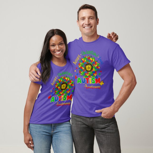 T-shirt Accepter, comprendre, aimer, Sensibilisation sur l (Unisexe)