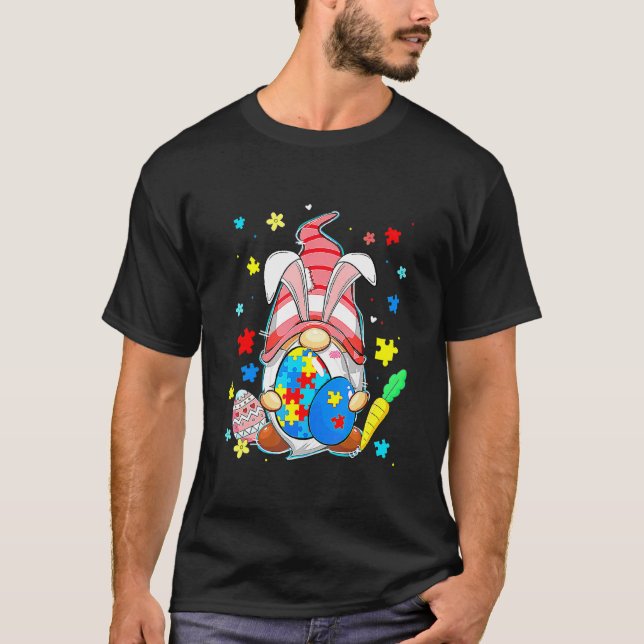 T-shirt Accepter Comprendre Amour Gnome Sensibilisation à  (Devant)