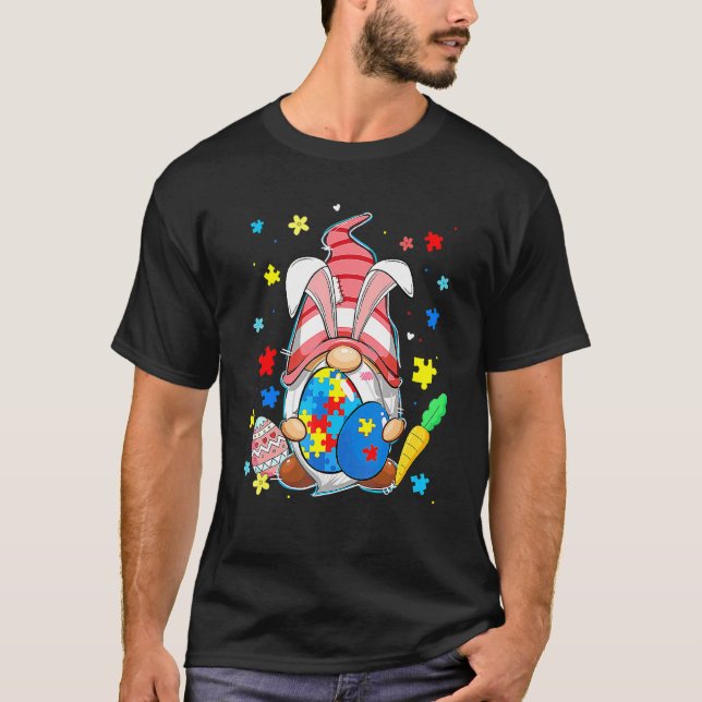 T-shirt Accepter Comprendre Amour Gnome Sensibilisation à  (Devant)