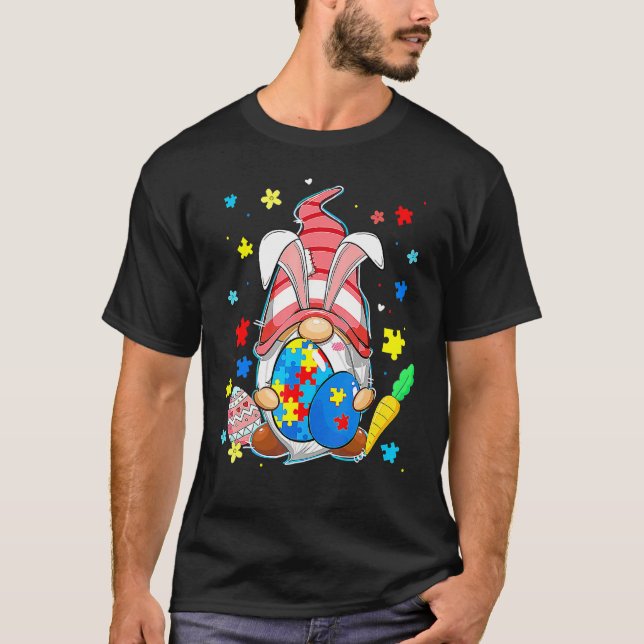 T-shirt Accepter Comprendre Amour Gnome Sensibilisation à  (Devant)