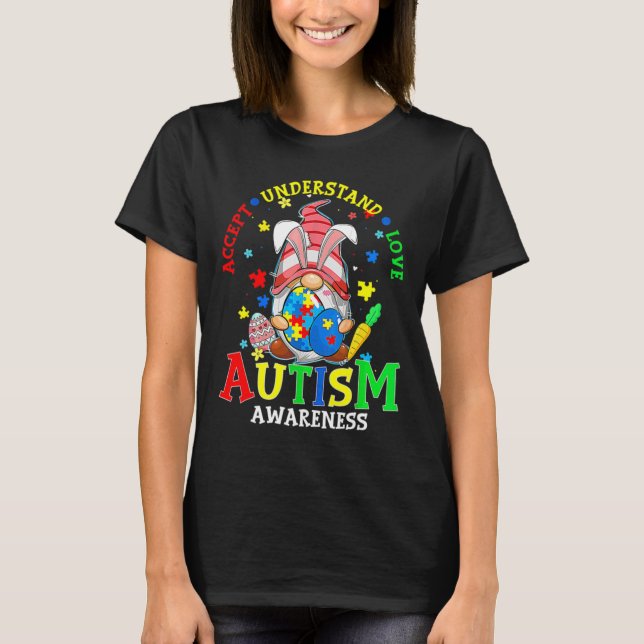 T-shirt Accepter Comprendre Amour Gnome Sensibilisation su (Devant)