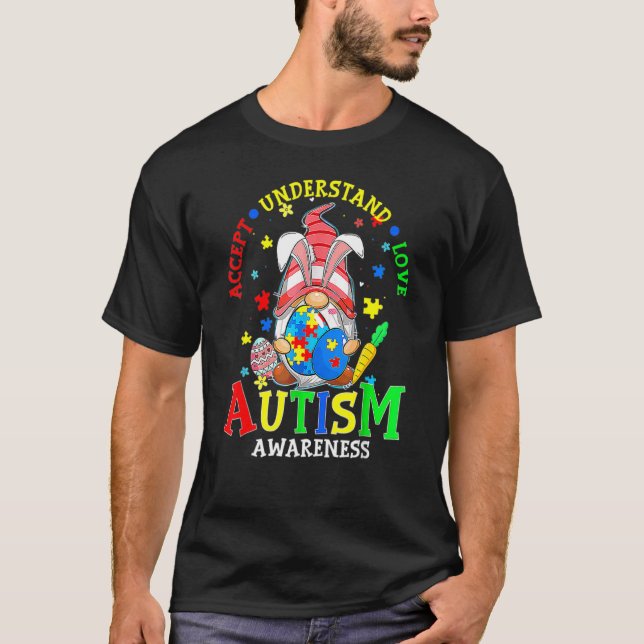 T-shirt Accepter Comprendre Amour Gnome Sensibilisation su (Devant)