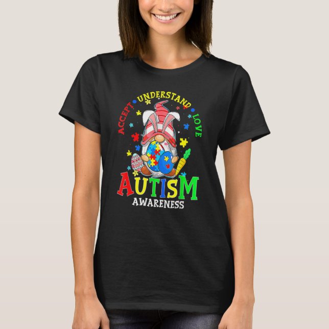 T-shirt Accepter Comprendre Amour Gnome Sensibilisation su (Devant)