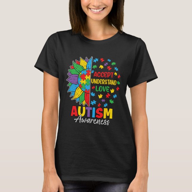 T-shirt Accepter Comprendre L'Amour Autisme Day (Devant)