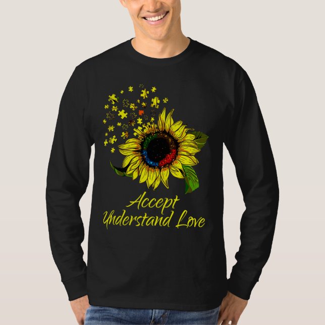 T-shirt Accepter Comprendre l'amour Sensibilisation sur l' (Devant)
