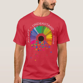 T-shirt Accepter Comprendre l'amour Sensibilisation sur l'