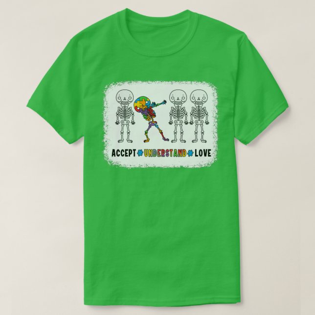T-shirt Accepter Comprendre l'amour Sensibilisation sur l' (Design devant)