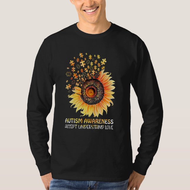 T-shirt Accepter Comprendre l'amour Sensibilisation sur l' (Devant)