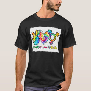 T-shirt Accepter Fierté Amour Transgenre Tie Dye Lgbt Prid