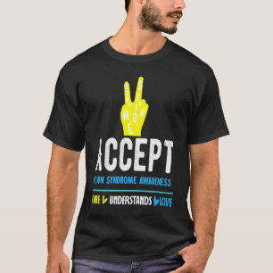 T-shirt Accepter la sensibilisation au syndrome de Down en