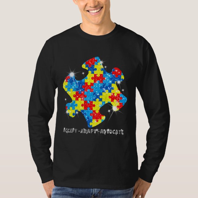 T-shirt Accepter la Sensibilisation sur l'autisme Adapt Ad (Devant)
