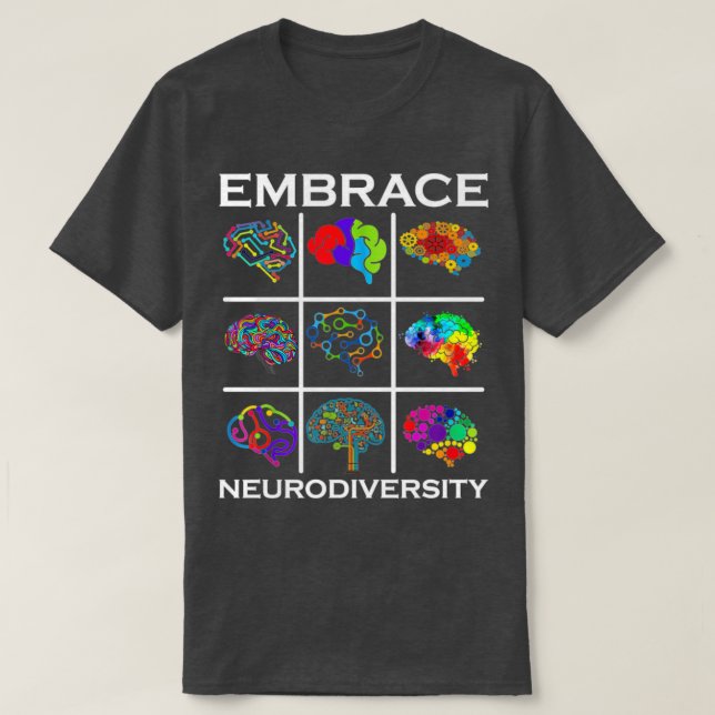 T-shirt Accepter la Sensibilisation sur l'autisme de la ne (Design devant)