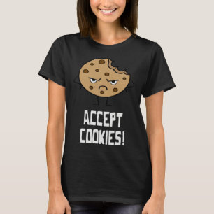 T-shirt Accepter les cookies Développeur Front End Concept