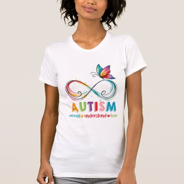 T-shirt Accepter les différences : Sensibilisation à l'aut (Devant)