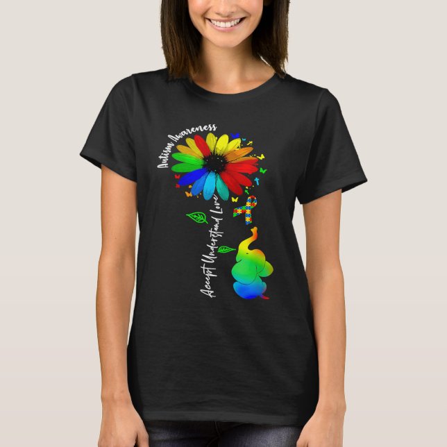T-shirt Accepter mignon Comprendre Amour Sensibilisation s (Devant)