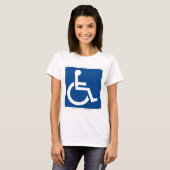 T-shirt Accessible aux personnes handicapées (Devant entier)