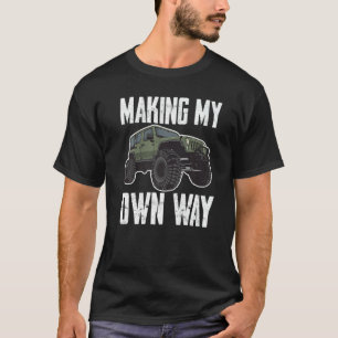 T-shirt Accessoires 4x4 Citation Motivation pour Extérieur