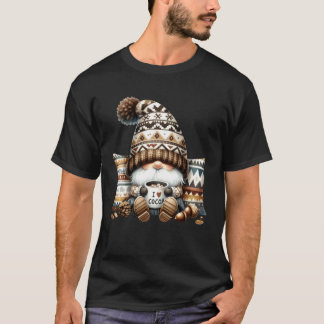 T-shirt Accessoires d'automne de lutin d'hiver avec tasses