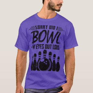 T-shirt Accessoires de bowling amusant Joueur de bowling