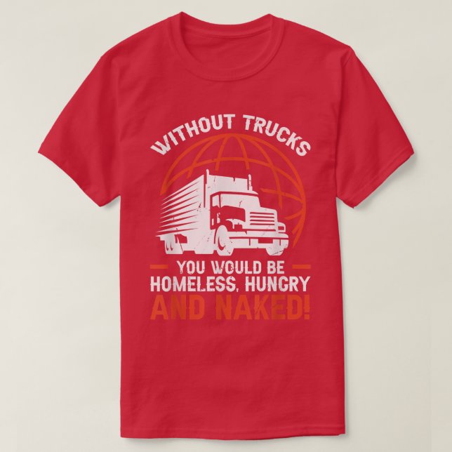 T-shirt Accessoires de camion pour conducteur de camion et (Design devant)