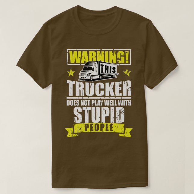 T-shirt Accessoires de camion pour conducteur de camion et (Design devant)