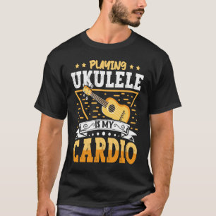 T-shirt Accessoires de joueur d'ukulélé Ukulélé pour homme