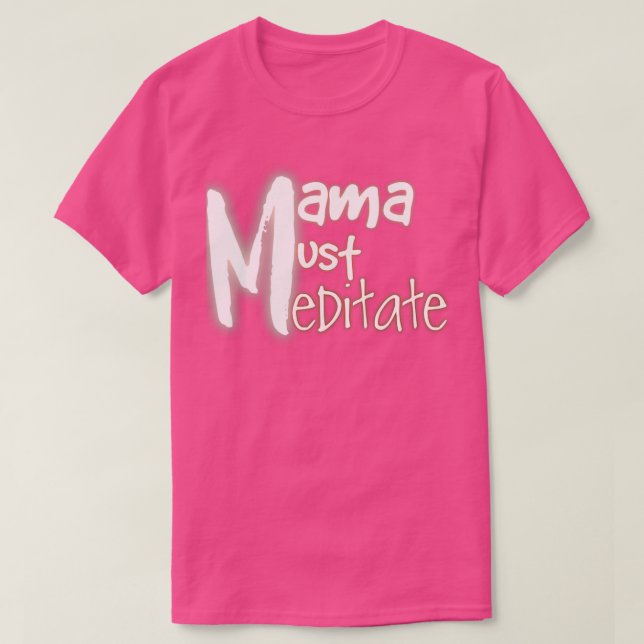 T-shirt Accessoires de méditation pour maman yoga (Design devant)