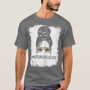 T-shirt Accessoires de moto-vie pour femmes Motorcycle Mot