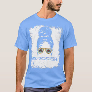 T-shirt Accessoires de moto-vie pour femmes Motorcycle Mot