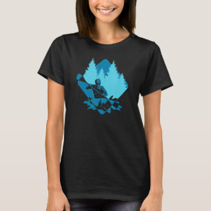 T-shirt Accessoires De Paddle Kayak En Eau Blanche Canoë E