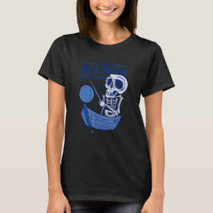 T-shirt Accessoires de pêche Squelette Pêche Tackin