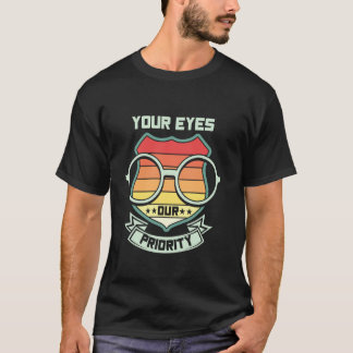 T-shirt Accessoires d'opticien Optométriste Optométrie Lun