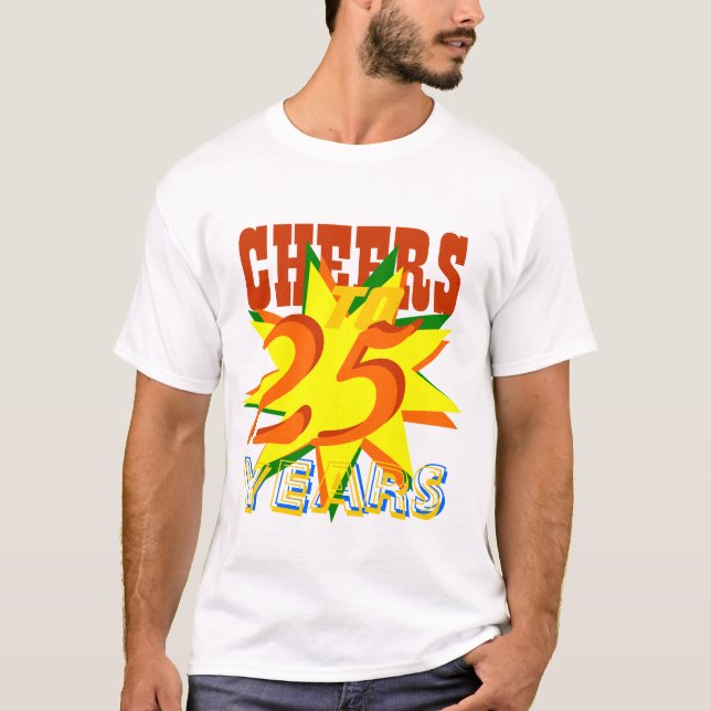 T-shirt Acclamations à 25 ans (Devant)