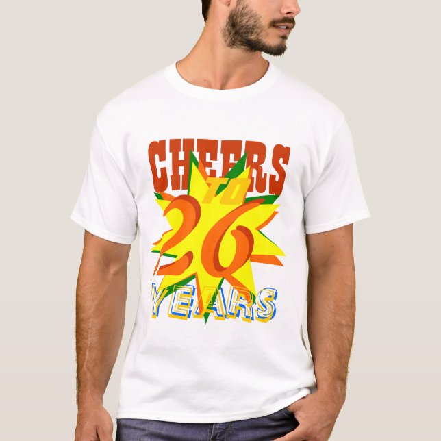 T-shirt Acclamations à 26 ans (Devant)
