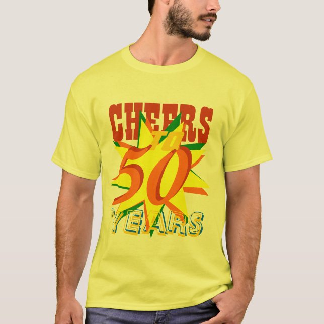 T-shirt Acclamations à 50 ans d'anniversaire (Devant)