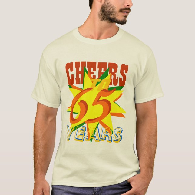 T-shirt Acclamations à 65 ans de fête d'anniversaire (Devant)