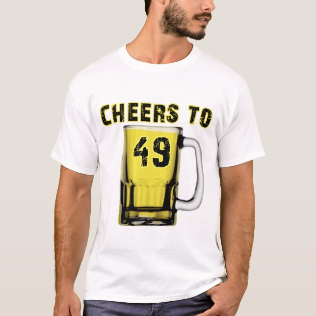 T-shirt Acclamations à quarante-neuf. Anniversaire (Devant)