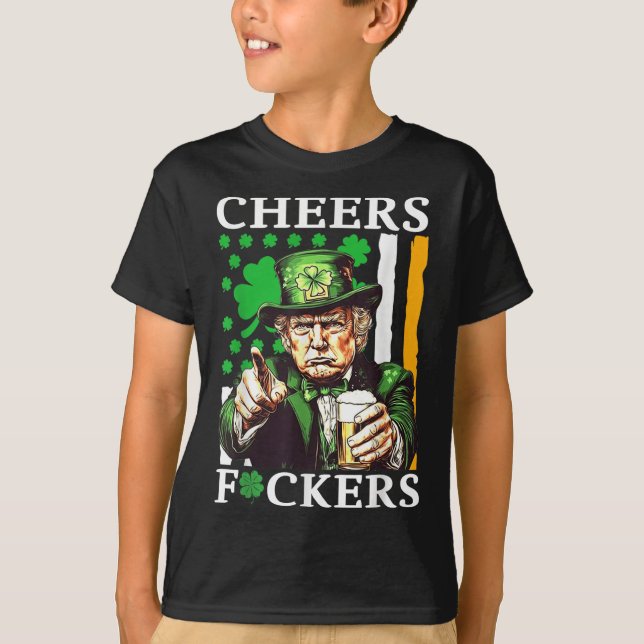 T-shirt Acclamations pour la Saint-Patrick Drôle de Boisso (Devant)