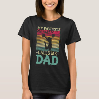 T-shirt Acclamez les papas Ma pom-pom girl préférée m'appe