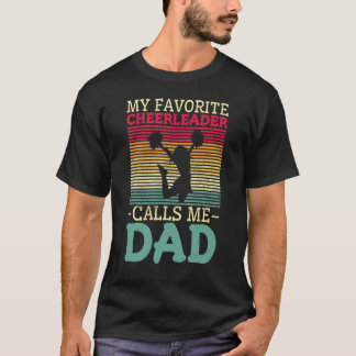 T-shirt Acclamez les papas Ma pom-pom girl préférée m'appe