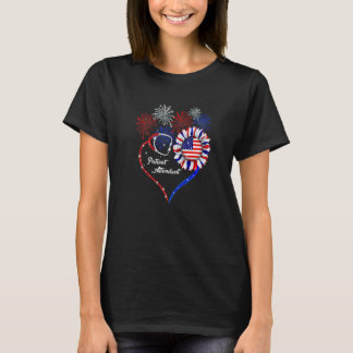 T-shirt Accompagnateur de patients patriotiques 4 juillet