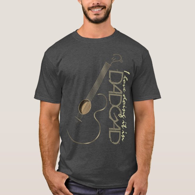 T-shirt Accord de la guitare acoustique DADGAD (Devant)