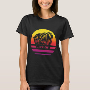 T-shirt Accordéon style rétro Vintage 5