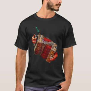 T-shirt Accordéoniste Accordéoniste Joueur Vintage