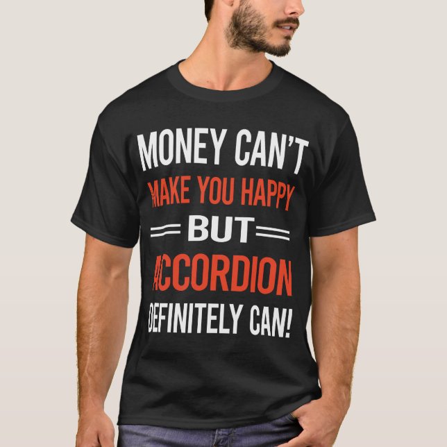 T-shirt Accordéoniste d'Accordéon d'Argent (Devant)