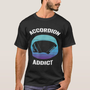 T-shirt Accordion Addict Retro Air Vintage Accordion