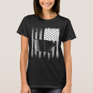 T-shirt Accordion American Flag 4 juillet Accordioniste P